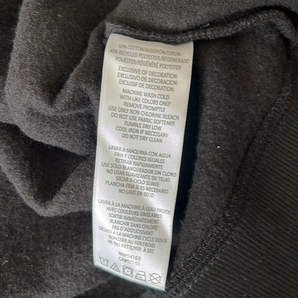 Calvin Klein Black Zip-Up Hoodie with Hood - Picture 6 of 6